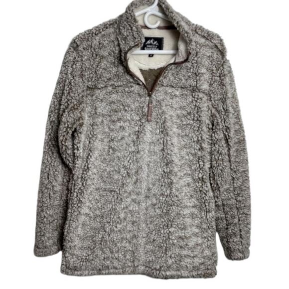 grizzly sherpa Other - Grizzly Sherpa Adult Medium 1/4 Quarter Zip Fuzzy Warm Long Sleeve Sweater Shirt